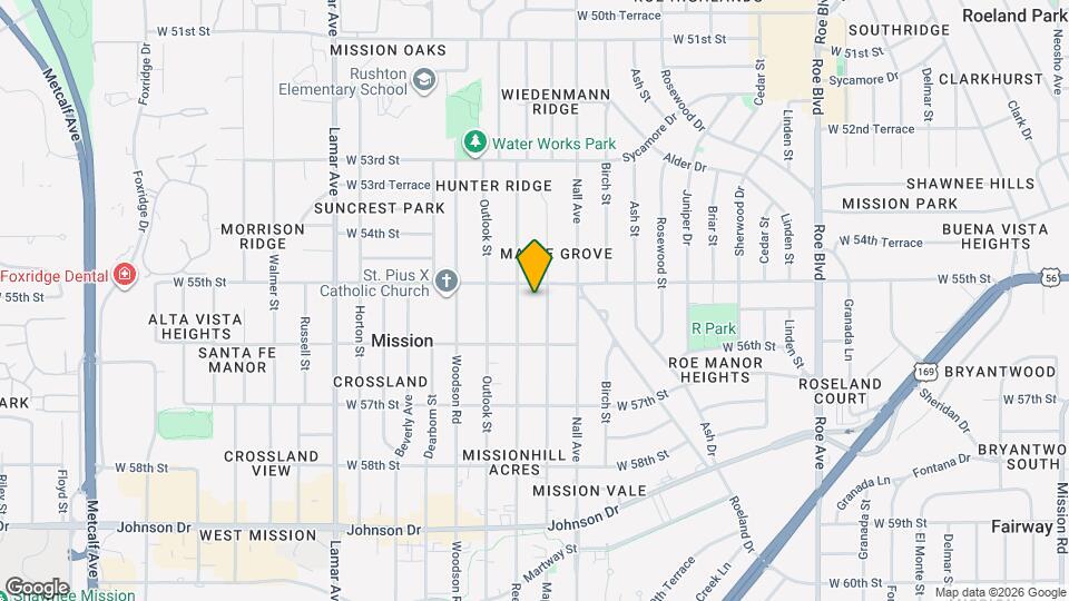 5508 Maple St Map and Location Details