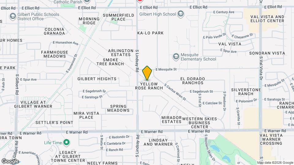 852 E Rawhide Ct Map and Location Details