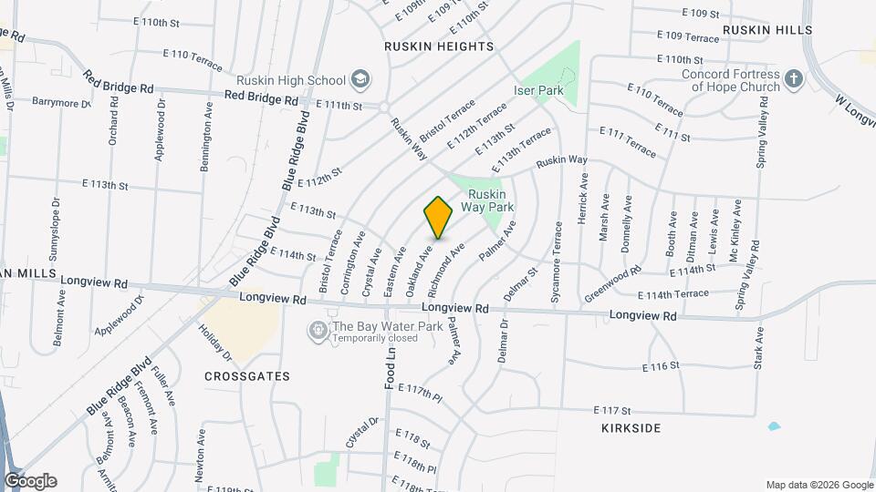 11221 Oakland Ave Map and Location Details