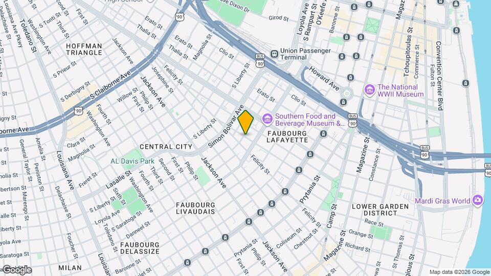 1920 Euterpe St, Unit C Map and Location Details