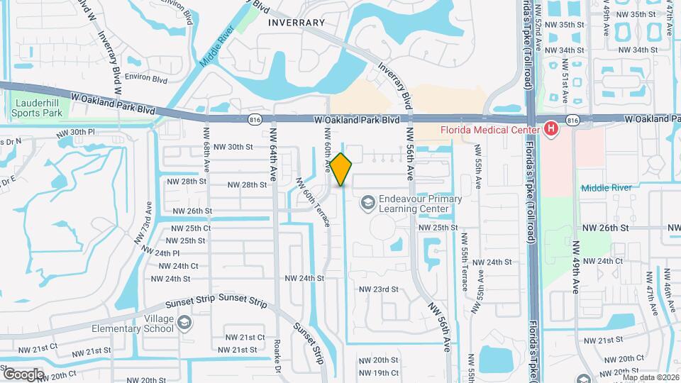 5950 NW 27th Pl Map and Location Details