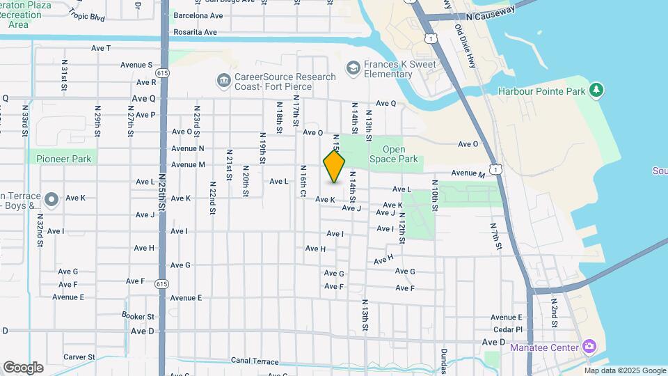 1206 N 16th St Map and Location Details