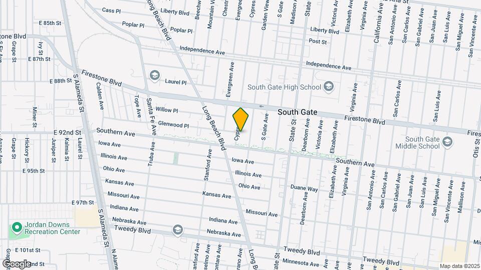 8974 Cypress Ave Map and Location Details
