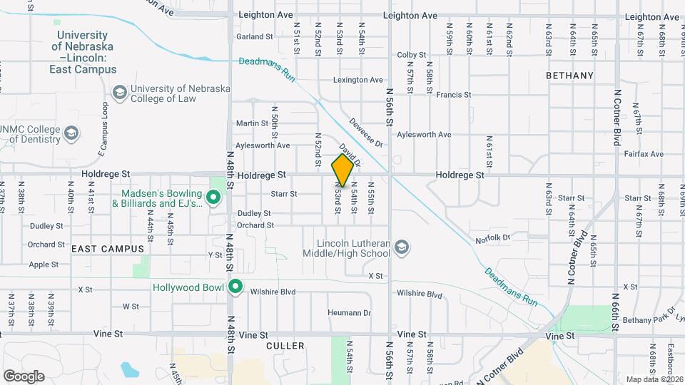 1400 N 53rd St Map and Location Details