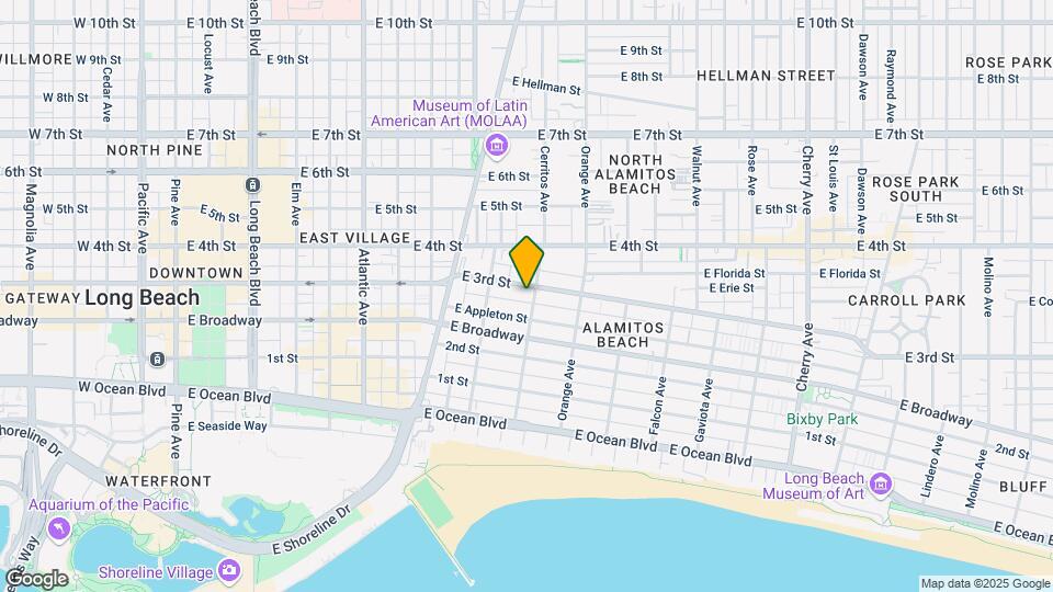 1066 E 3rd St Mapa y Detalles de la Ubicación