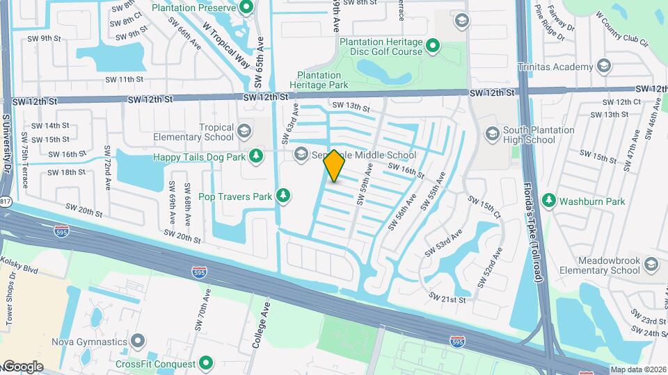 6020 SW 17th St Map and Location Details