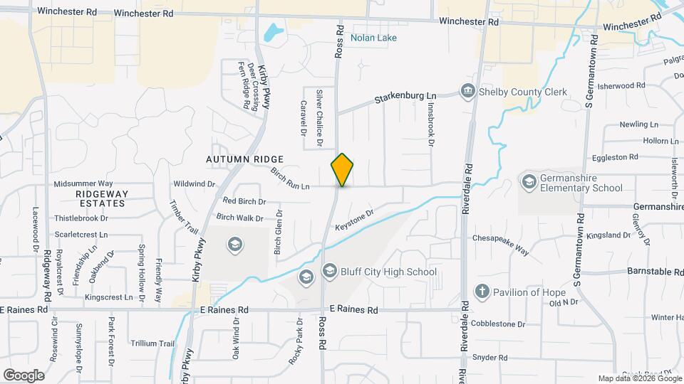 6729 Birch Run Ln Map and Location Details