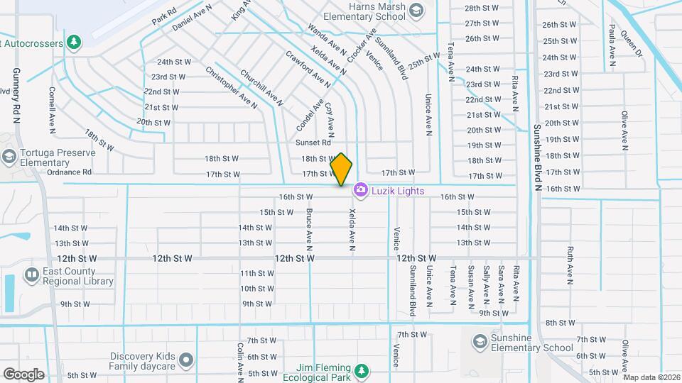 3722 16th St W Map and Location Details
