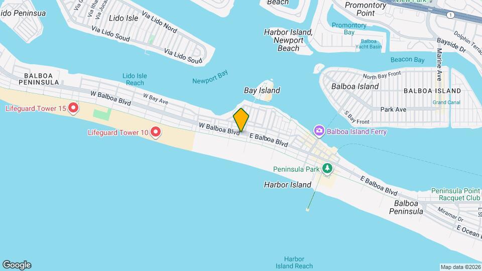 509 W Balboa Blvd Map and Location Details