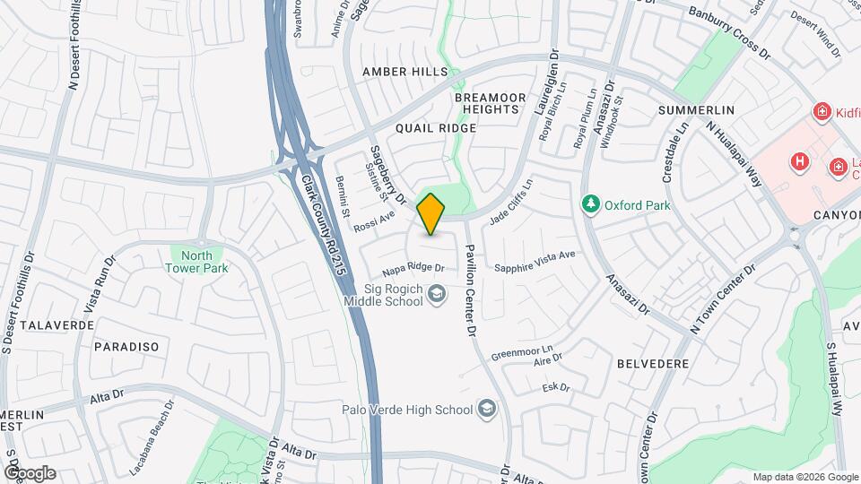 10940 Calistoga Springs Ct Mapa y Detalles de la Ubicación