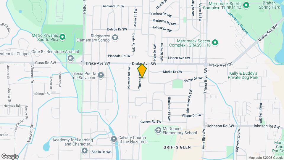 3905 Thomas Rd SW Mapa y Detalles de la Ubicación