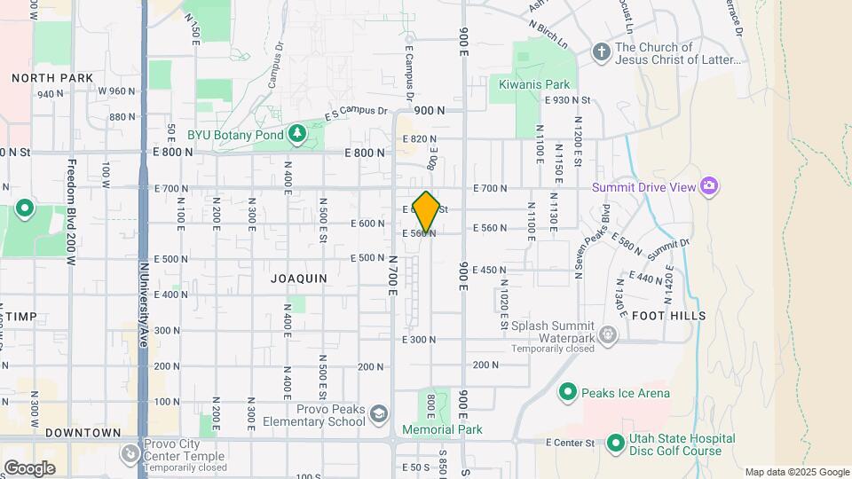 555 800 E Mapa y Detalles de la Ubicación