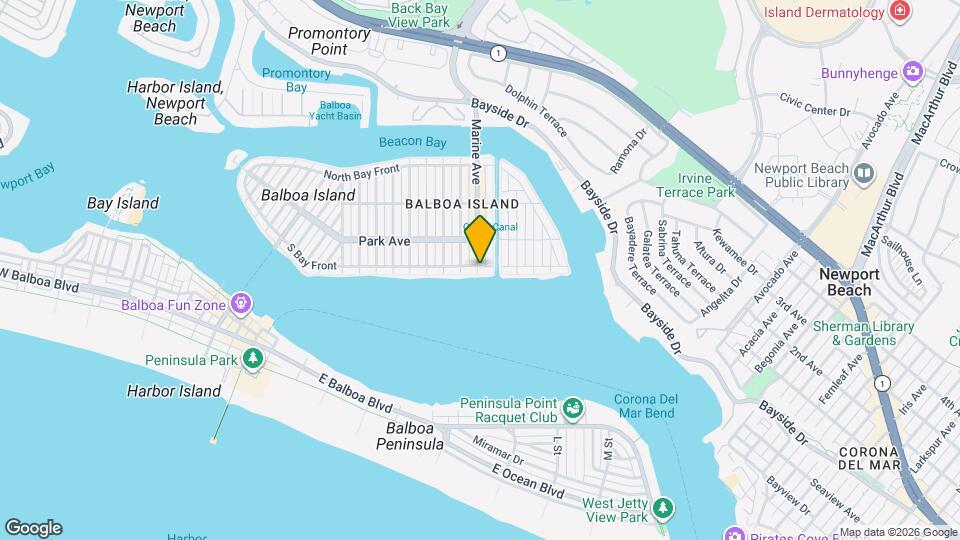 1402 S Bay Front Map and Location Details