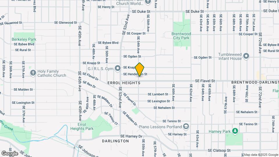 5403 SE Flavel St Map and Location Details