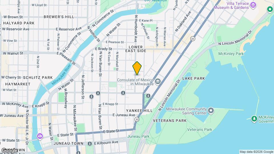 1524 N Humboldt Ave, Unit LOWER Mapa y Detalles de la Ubicación