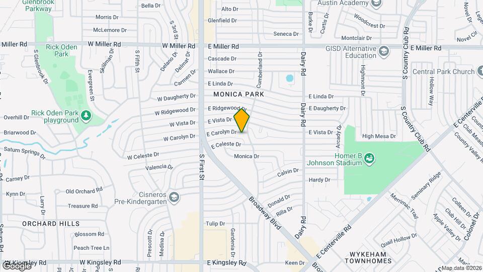 402 E Carolyn Dr Map and Location Details