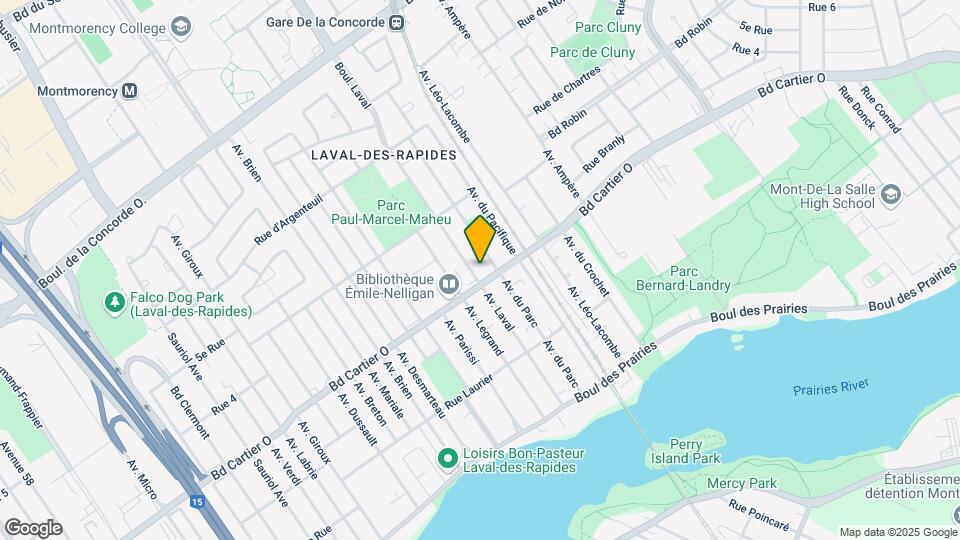 127 Laval Av Map and Location Details