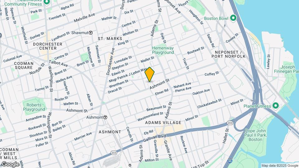 Ashmont Mapa y Detalles de la Ubicación