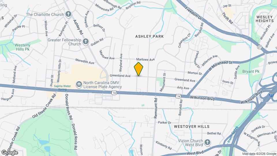 2203 Highland St Map and Location Details