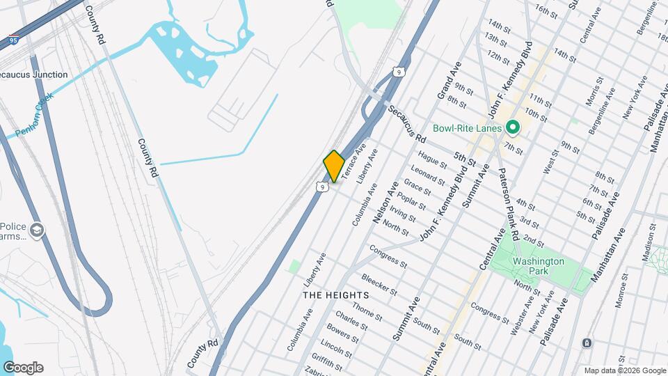 285 Terrace Ave Map and Location Details