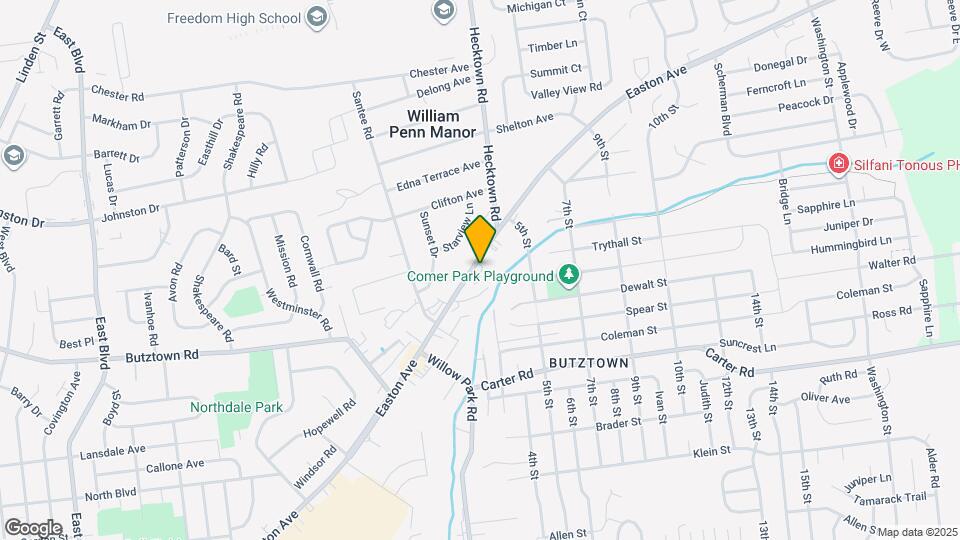 3384 Easton Ave Map and Location Details