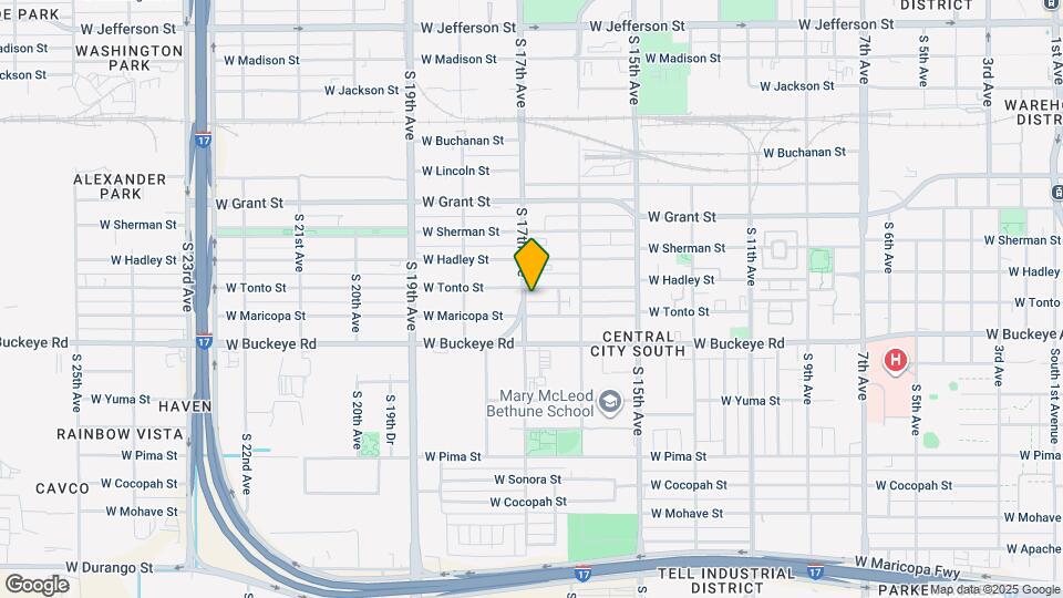1009 S 17th Ave Mapa y Detalles de la Ubicación