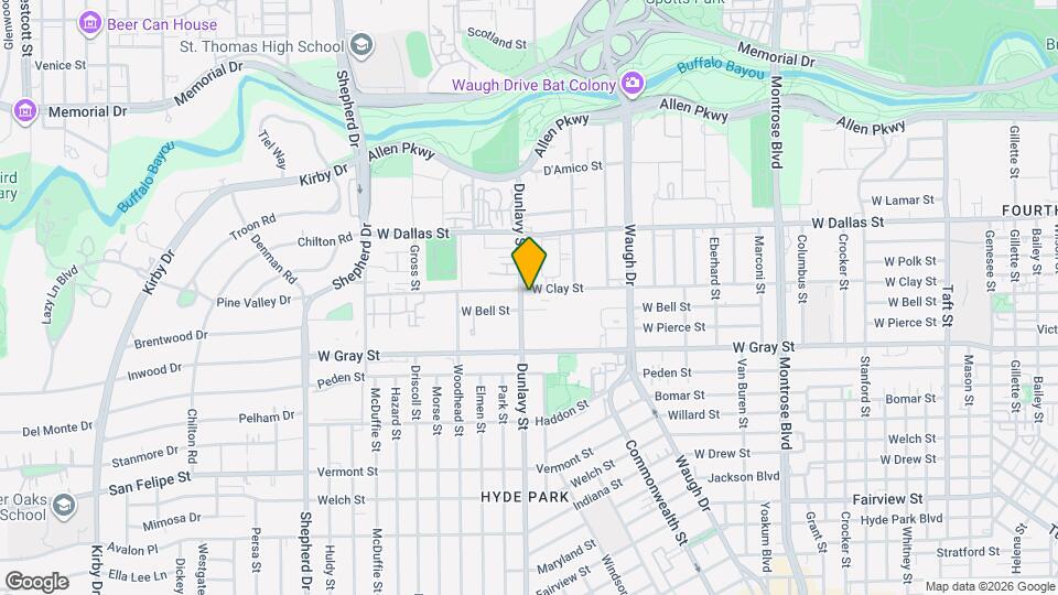 1809 W Clay St Map and Location Details