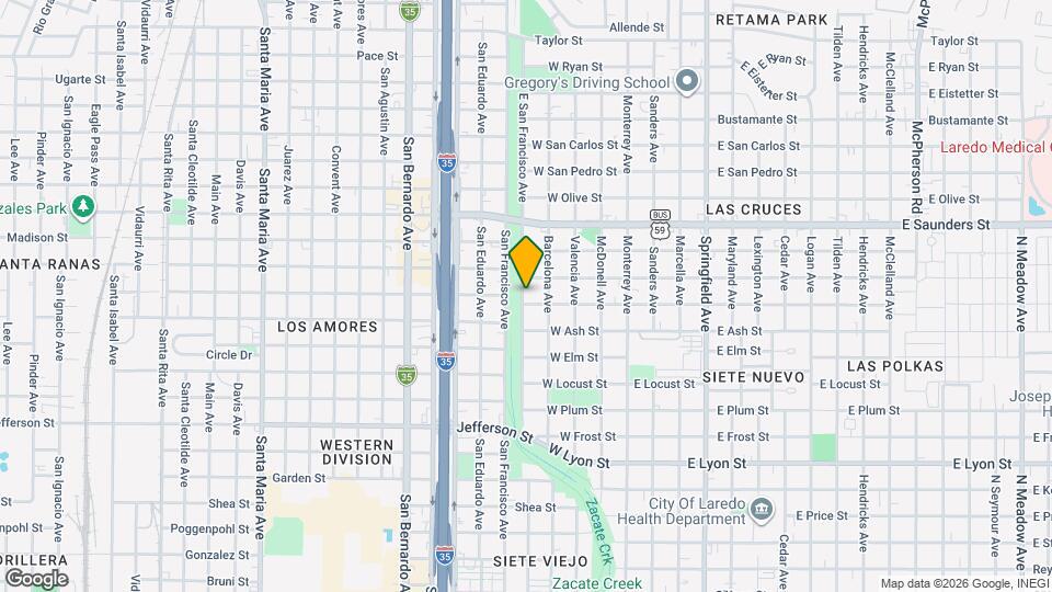 420 W Montgomery St Map and Location Details