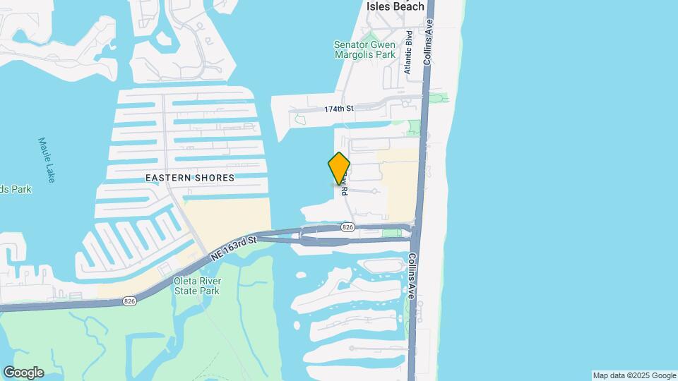 17000 N Bay Rd Map and Location Details