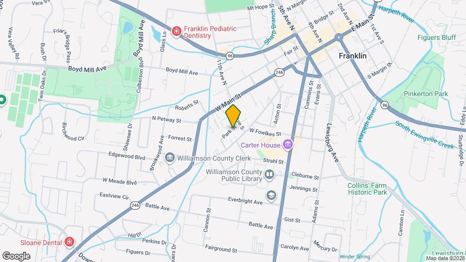 1113 Park St Map and Location Details