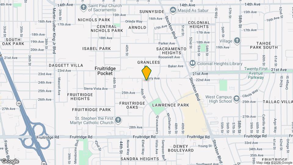 4930 Bonniemae Way Map and Location Details