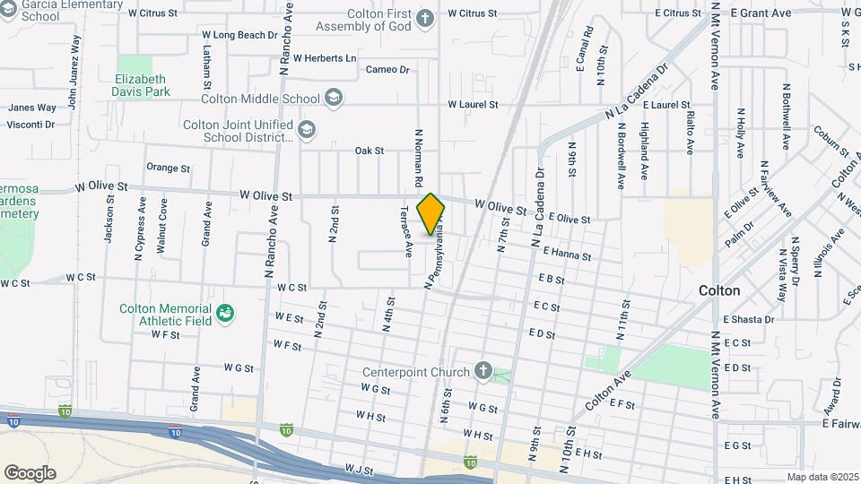 947 Pennsylvania Ave Map and Location Details