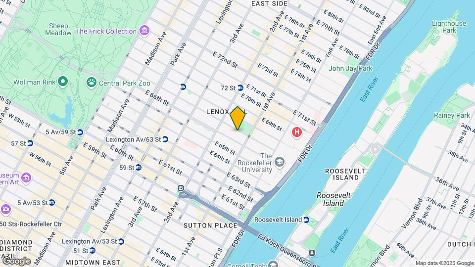 336 E 67th St Map and Location Details