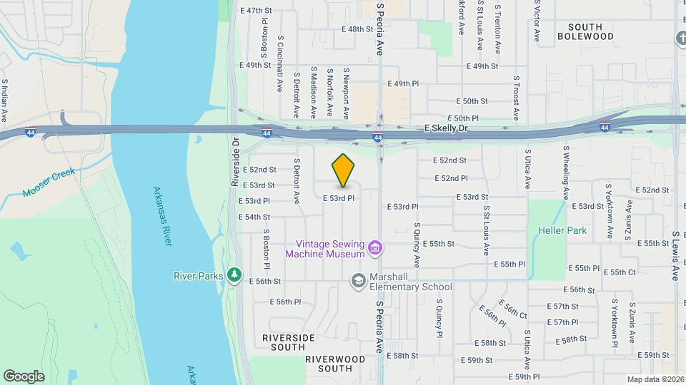 1127 E 53rd Pl Map and Location Details