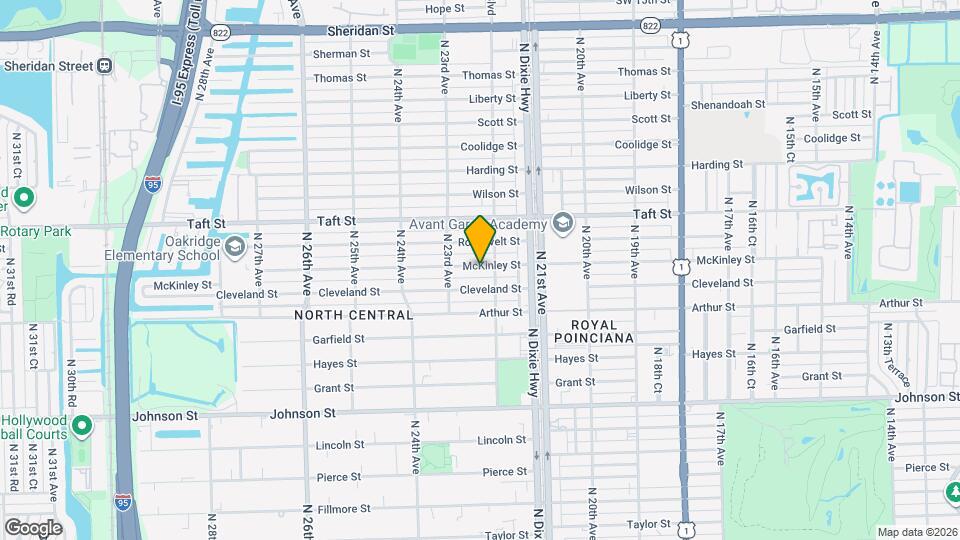 2214 McKinley St Mapa y Detalles de la Ubicación