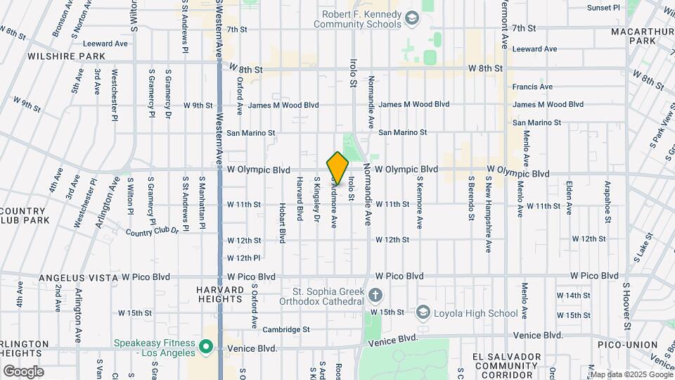1034 S Ardmore Ave Map and Location Details