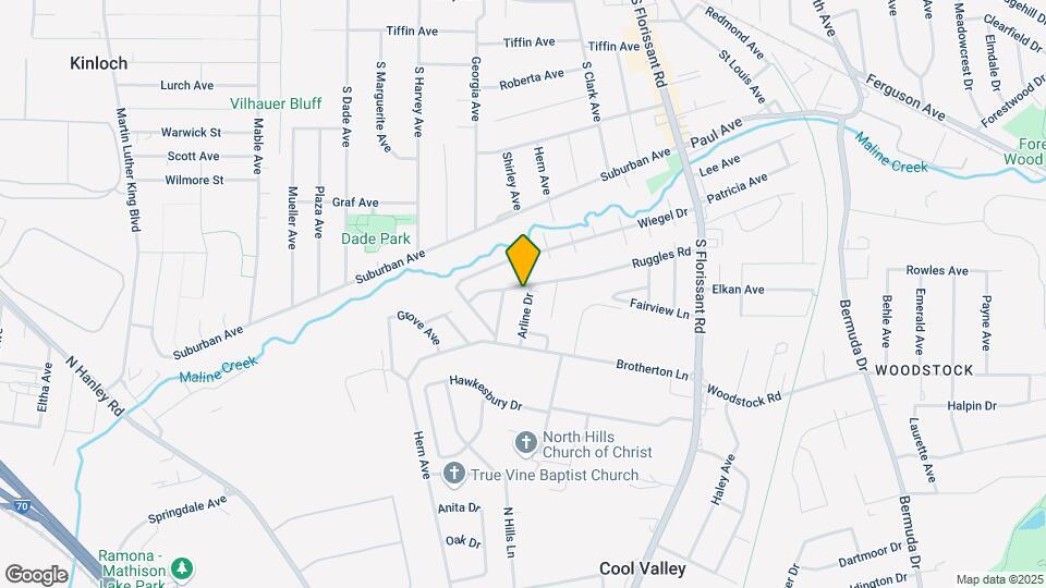 809 Arline Dr Map and Location Details