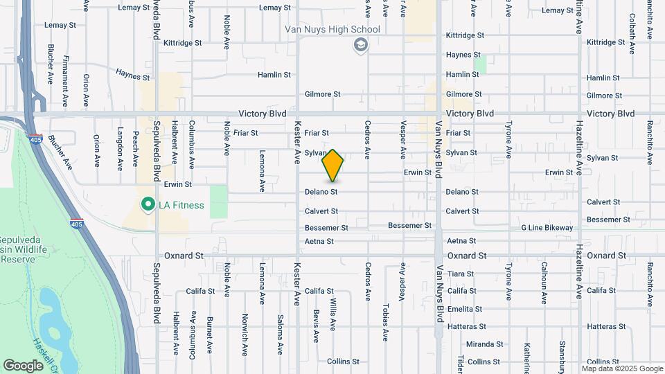 14767 Delano St Map and Location Details