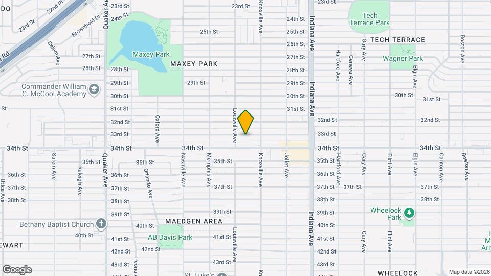 3611 33rd St Map and Location Details