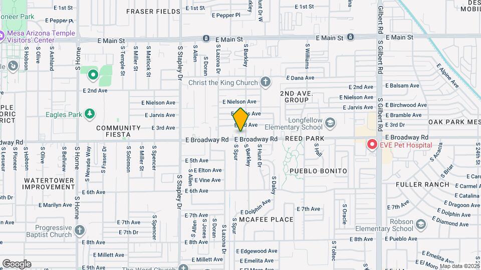 1434 E Broadway Rd Map and Location Details