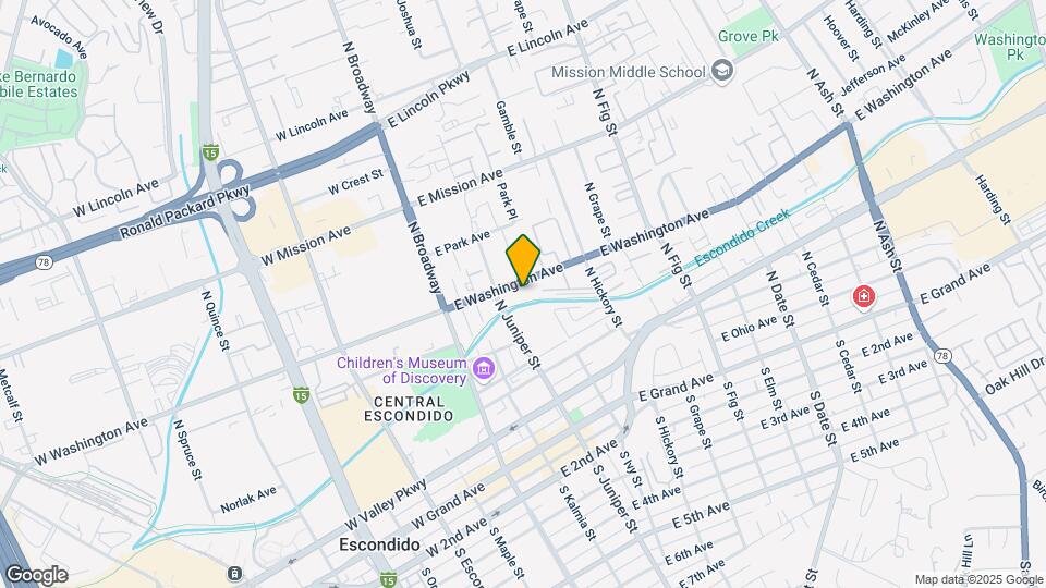319 E Washington Ave Mapa y Detalles de la Ubicación