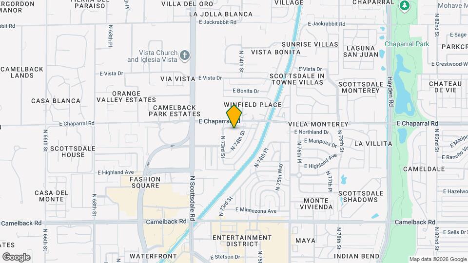 7321 E Northland Dr Mapa y Detalles de la Ubicación