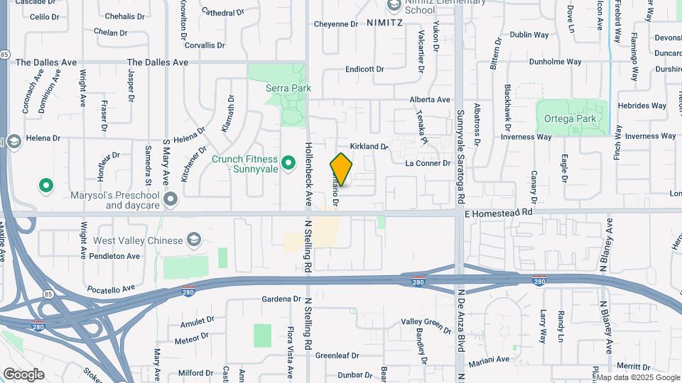 1676 Ontario Dr Map and Location Details