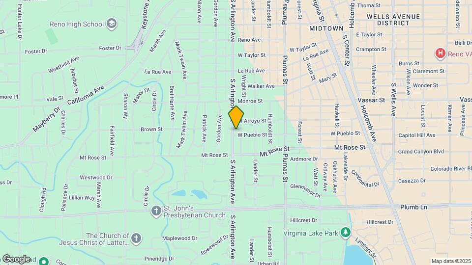 1330 S Arlington Ave Map and Location Details