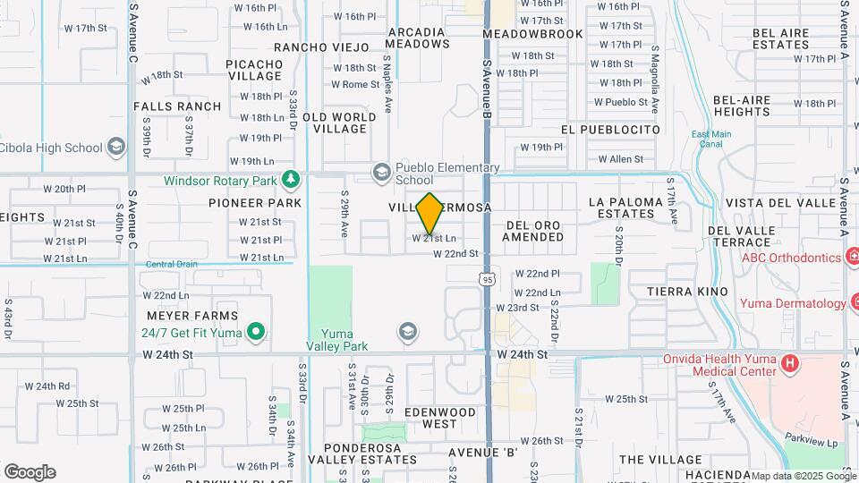 2615 W 21st Ln Map and Location Details