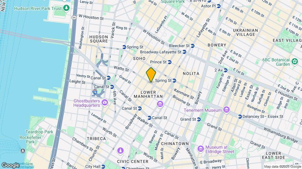 446 Broome St Mapa y Detalles de la Ubicación