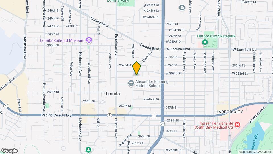 25316 Ebony Ln Map and Location Details
