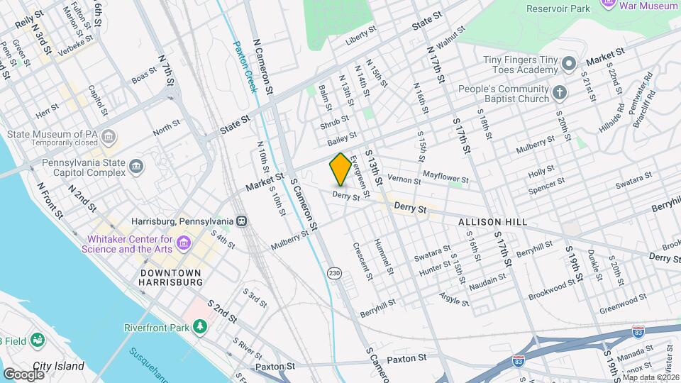1148 Derry St Map and Location Details