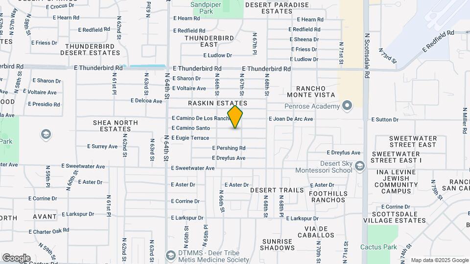 6639 E Camino Santo Map and Location Details