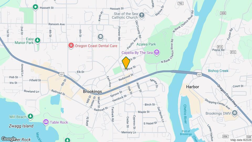 445 Pine St Map and Location Details